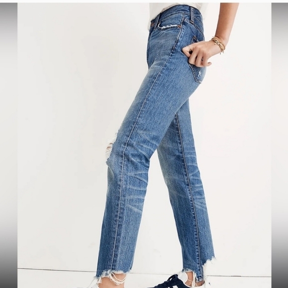 Madewell The Perfect Summer Jean: Destructed Edition in Robinson Wash Size 26 - Picture 3 of 16